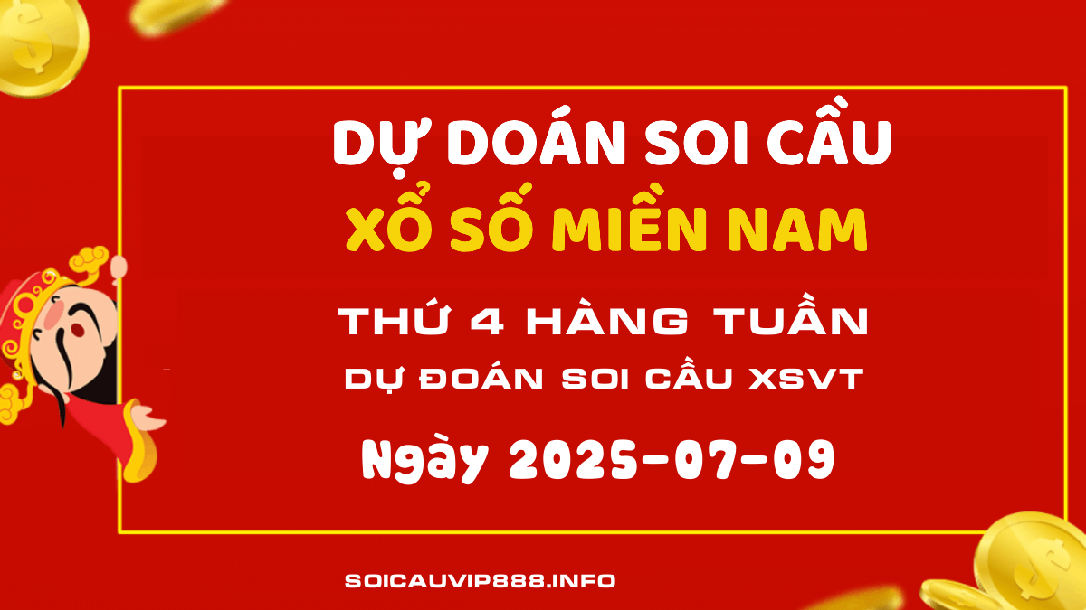 Chốt soi cầu Xổ số VT 09/07/2025 - Dự đoán Kết quả xổ số Vũng Tàu Thứ 4